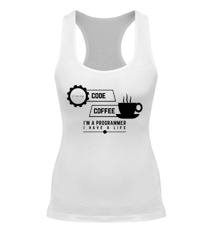 Женская борцовка Programmer: Coffee & Code