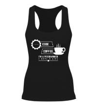 Женская борцовка Programmer: Coffee & Code
