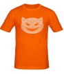 Мужская футболка «Кошка с хэллоуинским узором» - Фото 1
