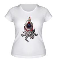 Женская футболка Клоун-осьминог