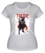 Женская футболка «Thor In Grunge» - Фото 1