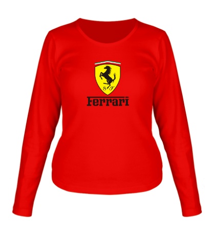 Женский лонгслив Ferrari Shield