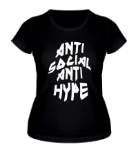 Женская футболка Anti Social Anti Hype