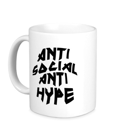 Керамическая кружка Anti Social Anti Hype