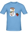 Мужская футболка «8Bit Snowman» - Фото 1