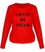 Женский лонгслив «United we dream» - Фото 1
