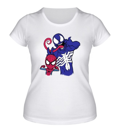 Женская футболка Venom and Spider-man