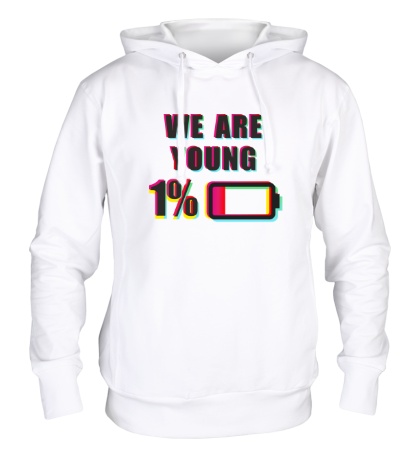 Толстовка с капюшоном We are young