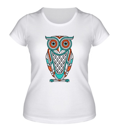 Женская футболка «Art Deco Owl Diurnal»