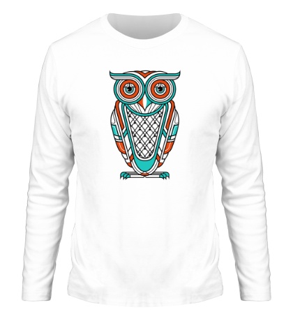 Мужской лонгслив Art Deco Owl Diurnal
