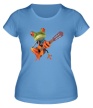 Женская футболка «Лягушенок музыкант» - Фото 1