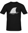 Мужская футболка «Акулий плавник» - Фото 1