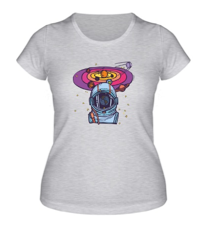 Женская футболка «Космос нас ждет»