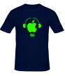 Мужская футболка «Apple DJ Glow» - Фото 1