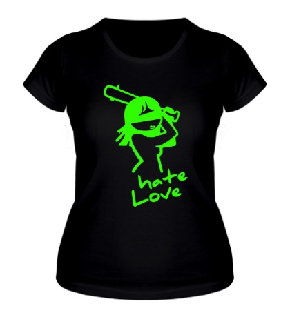 Женская футболка «Hate Love»