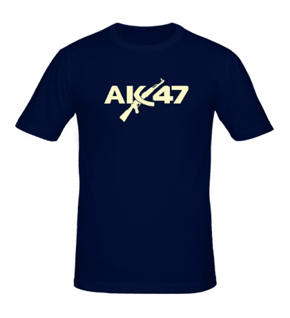 Мужская футболка «АК-47, свет»