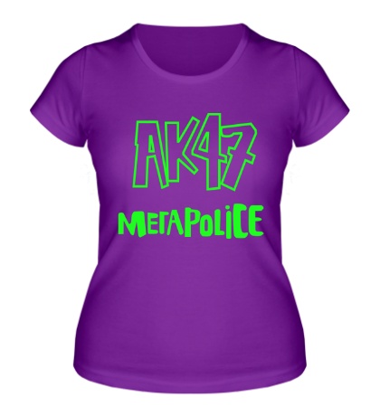 Женская футболка «АК47 MegaPolice»