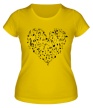 Женская футболка «Музыкальное сердце» - Фото 1