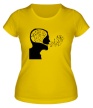 Женская футболка «Ноты в голове» - Фото 1