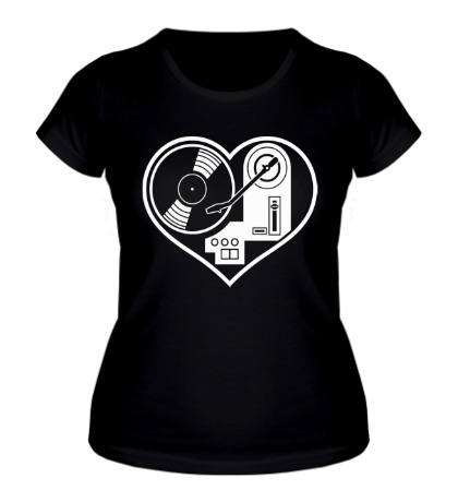 Женская футболка «DJ Love»