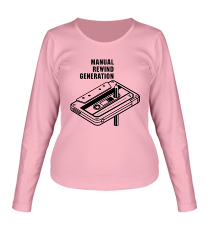 Женский лонгслив «Manual Rewind Generation»