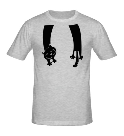 Мужская футболка «Кот на шее»