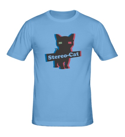 Мужская футболка «Stereo cat»