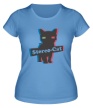 Женская футболка «Stereo cat» - Фото 1