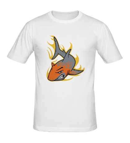 Мужская футболка Огненная акула