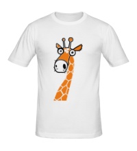 Мужская футболка Удивленный жираф