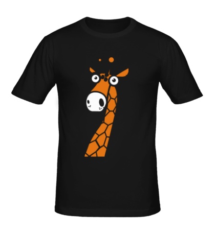 Мужская футболка «Удивленный жираф»