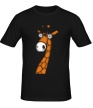 Мужская футболка «Удивленный жираф» - Фото 1