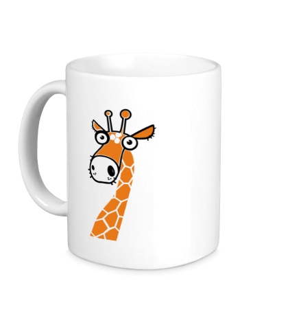 Керамическая кружка «Удивленный жираф»