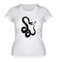 Женская футболка Змея