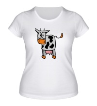 Женская футболка Корова