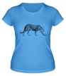 Женская футболка «Леопард» - Фото 1