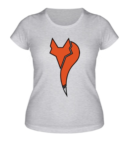 Женская футболка «Силуэт лисы»