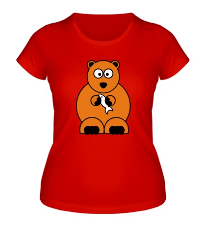 Женская футболка «Медвед»