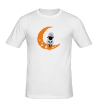 Мужская футболка Овечка на Луне