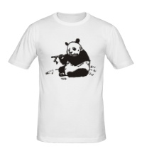 Мужская футболка Панда-музыкант