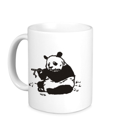 Керамическая кружка Панда-музыкант