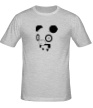 Мужская футболка «Удивленная панда» - Фото 1