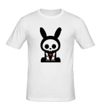 Мужская футболка Скелет зайца