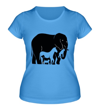 Женская футболка «Большой слон»