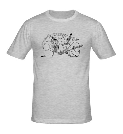 Мужская футболка «Оркестр слонов»