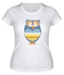 Женская футболка «Прикольная сова» - Фото 1