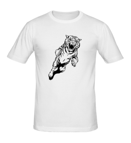 Мужская футболка Рвущий тигр