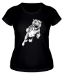 Женская футболка «Рвущий тигр» - Фото 1