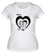 Женская футболка «Love is жвачка» - Фото 1