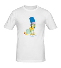 Мужская футболка Мардж Симпсон